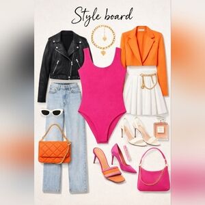 Vibrant Pink Bodysuit Size Small